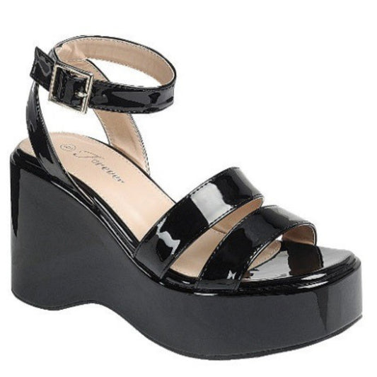 Luna- Wedge Platform High Heel Dressy Sandal