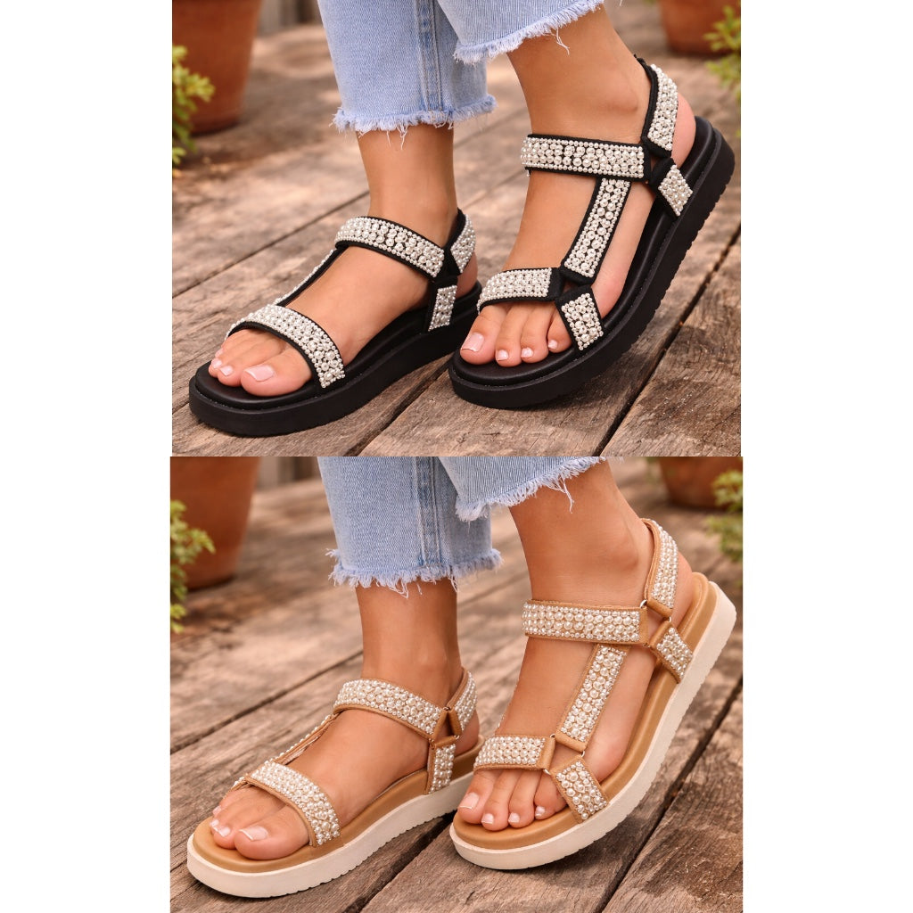 Gigi [SIZE DOWN HALF SIZE] Pearl Sandals