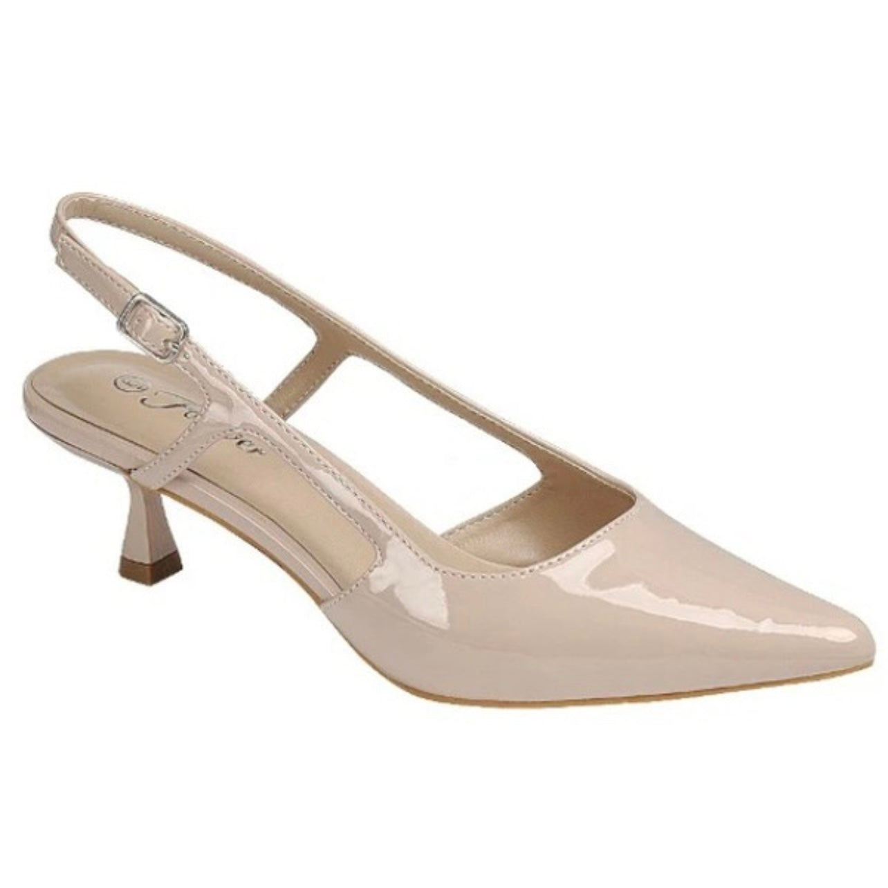 Nidia Sling Back Kitten Heel