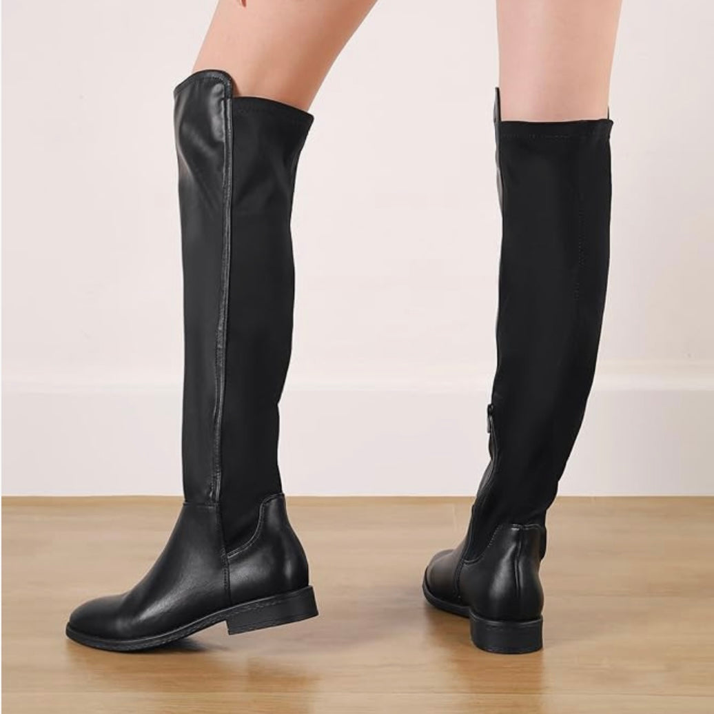 Ruth WIDE CALF Over Knee Flat Boots