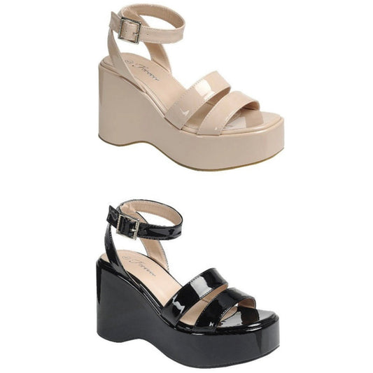 Luna- Wedge Platform High Heel Dressy Sandal