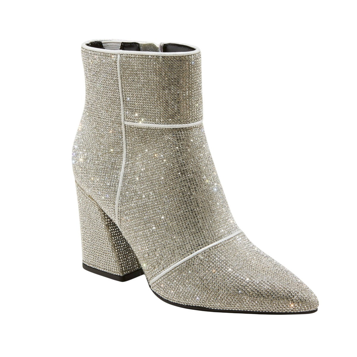 Iceberg Rhinestone Chunky High Heel Boot