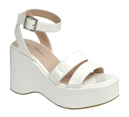 Luna[SIZE DOWN HALF SIZE] Wedge Platform High Heel Dressy Sandal
