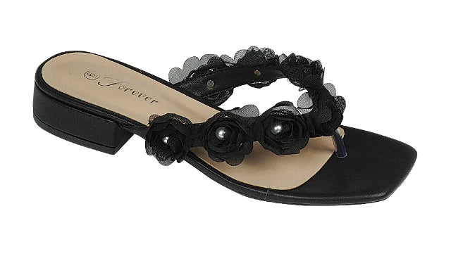 Coqueta Rose Pearl Sandals