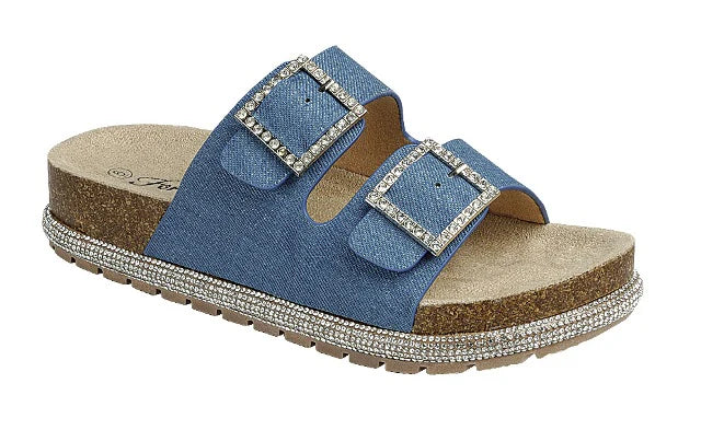 Jackie Rhinestone Platform Sandals