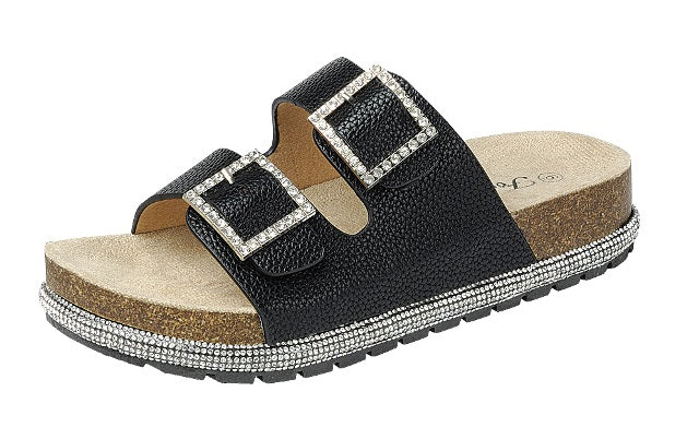 Jackie Rhinestone Platform Sandals